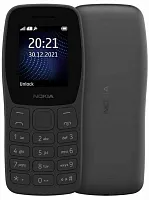 Мобильный телефон Nokia 105 DS TA-1416 темно-серый моноблок 2Sim 1.77" 120x160 Series 30+ GSM900/ 1800 Protect MP3 FM microSD (SP01Z07Z1947Y)