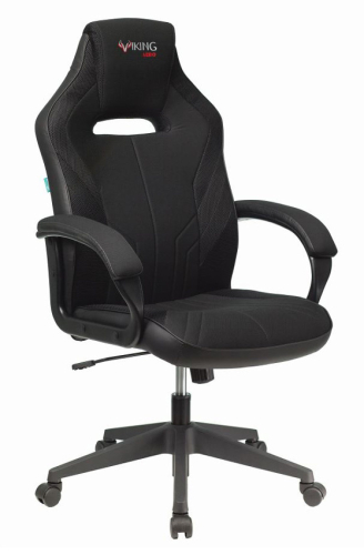 Кресло игровое Zombie VIKING 3 AERO Edition черный ткань/эко.кожа крестов. пластик (VIKING 3 AERO BLACK)