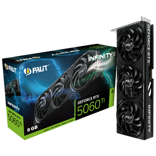 Видеокарта PCIE16 RTX5060TI 8GB PA-RTX5060Ti INFINITY 3 8GB PALIT (NE7506T019P1-GB2062S)