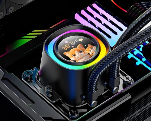 Система водяного охлаждения ID-Cooling FX360 LCD ARGB Soc-AM5/AM4/1200/1700/1851 черный 4-pin 27.2dB Al LCD 350W Ret фото 12