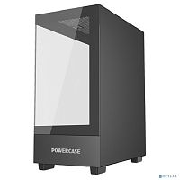 Powercase Vision Micro M, Tempered Glass, чёрный, mATX (CVMMB-L0)