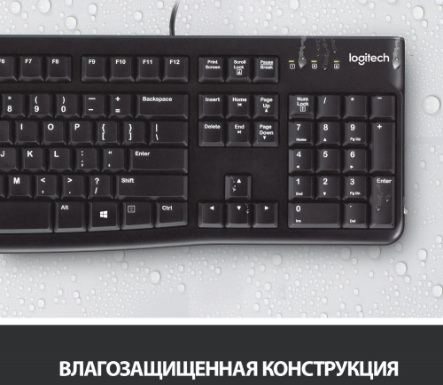 Клавиатура Logitech K120, латиница (920-002583) фото 3