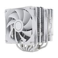 Кулер для процессора/ Thermalright Peerless Assassin 120 White (4-pin PWM, 157mm, Ni/Cu, 6x6mm, 2x120mm, 66.17CFM, 25.6dBA, 1550RPM, S: 2011, -3, 2066, 1200, 1700, 1851, 115x, AM4, AM5, white) (PA120-WH)