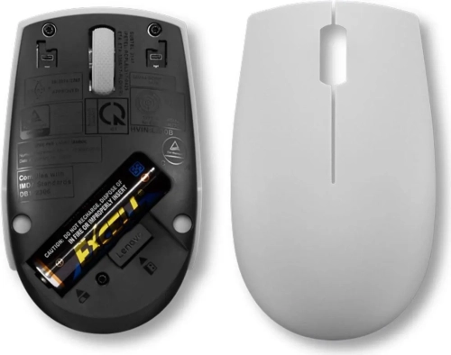 Мышь Lenovo 300 Wireless Compact серый оптическая 1000dpi беспров. USB 2but (GY51L15678) фото 6