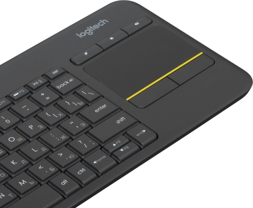 Клавиатура Logitech K400 Plus черный USB беспроводная Multimedia (920-007173) фото 4