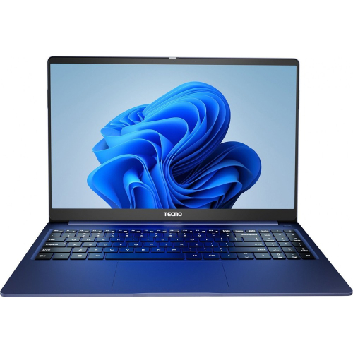 Ноутбук Tecno MEGABOOK-T1 i3 12+256G Denim Blue Linux 15.6 FHD (1920x1080) /Intel Core i3/4х4,5Гц/10 нм/12Gb + 256Gb/Wifi 6/ 4G/1,48 kg/Fingerprint Power button/Bluetooth/Denim Blue
