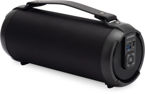 Колонка порт. Digma D-PS1520 черный/черный 16W 1.0 BT 10м 1500mAh (SP1520B)