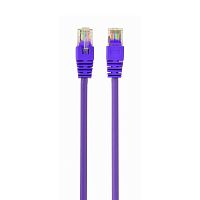 Кабель Cablexpert Патч-корд UTP Cablexpert PP12-0.5M/ V кат.5e, 0.5м, литой, многожильный (фиолетовый) (PP12-0.5M/V)