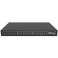 *Коммутатор Fplus FCS-2352TX-P, 48 порта 10/ 100/ 1000BASE-T RJ45 PoE, 4 порта 10GE SFP+, 2 блока питания AC 220В 850Вт, высота 1RU (023476MNU)