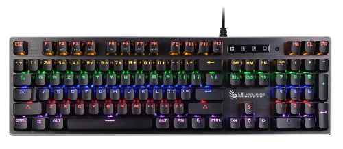 Клавиатура A-4Tech Bloody B760 механическая черный USB for gamer LED [1080494] (B760 GREY (BLACK SWITCH))
