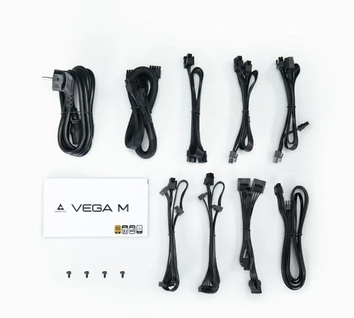 Блок питания Chieftec Vega M PPG-1000-C (ATX 3.1, 1000W, 80 PLUS GOLD, Active PFC, 135mm fan, Gen5 PCIe, Full Cable Management) Retail фото 7