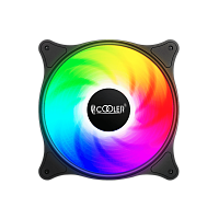 Кулер для корпуса/ Case Cooler PCCooler FX 120 ARGB BK 3 IN 1 (120x120x25mm, 4-pin PWM, ARGB, 52.79CFM, 33.2dBA, 2000RPM, Black, 3pcs)