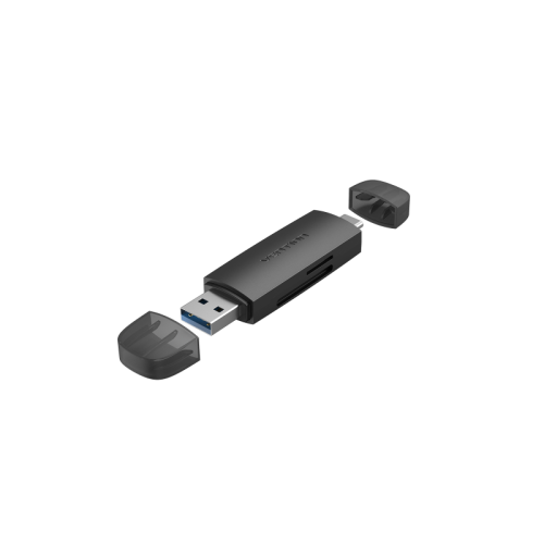 Картридер Vention USB 3.0 A+C (SD+TF) Черный (CLKB0)