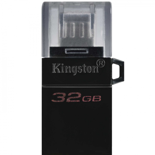 Флеш накопитель Kingston 32GB DataTraveler microDuo 3 G2 USB Type-A/Micro-USB 3.2 Gen 1 Black (DTDUO3G2/32GB) фото 2