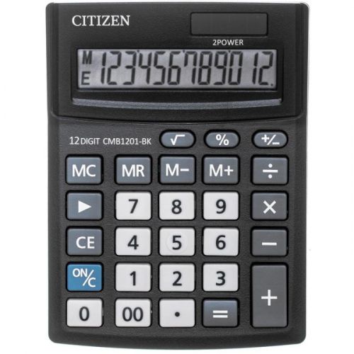Калькулятор настольный Citizen SD-212/CMB1201BK черный 12-разр. (CMB1201-BK)