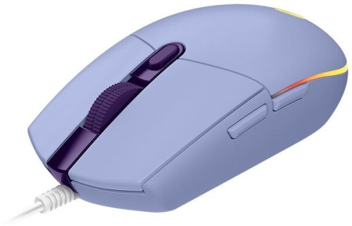 Мышь Logitech G102 LightSync сиреневый оптическая (8000dpi) USB (5but) (910-005857)