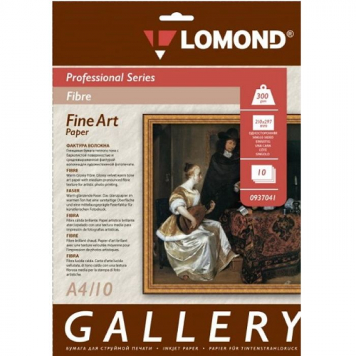 Художественная бумага LOMOND одностороння Fibre Warm tone, глянцевая, A4/300/10л (937041)