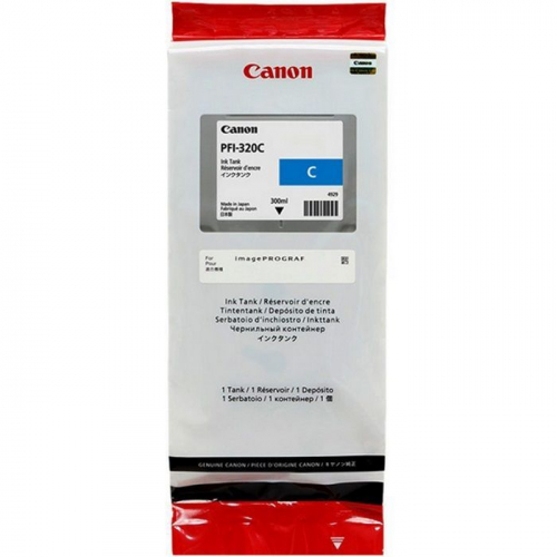 Картридж CANON PFI-320C голубой, 300 мл, для imagePROGRAF TM-200, TM-205, TM-300, TM-305 (2891C001)