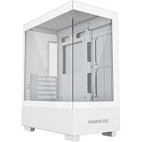 Powercase Vision Micro M, Tempered Glass, белый, mATX (CVMMW-L0)