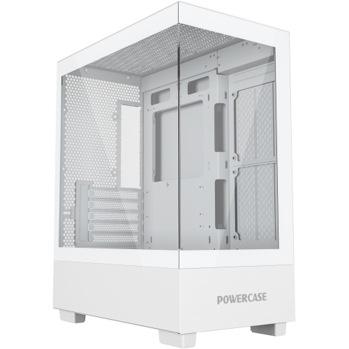 Powercase Vision Micro M, Tempered Glass, белый, mATX (CVMMW-L0)