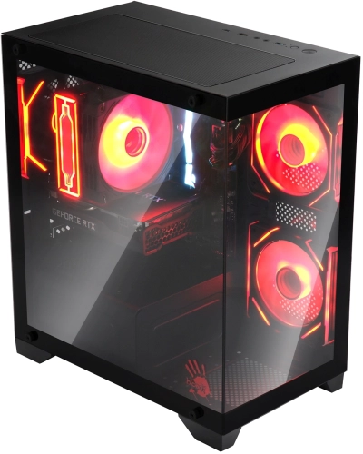 Корпус Bloody BD-CC103 черный без БП mATX 7x120mm 1xUSB2.0 1xUSB3.0 audio bott PSU (BD-CC103-BK) фото 10