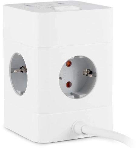 Сетевой удлинитель Buro BU-PTE4.1UC-Plus-B 1.5м (4 розетки) черный (коробка)