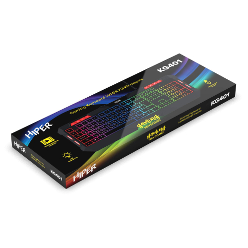 Игровая клавиатура Gaming Keyboard HIPER KG401 (Membrane 104keys, 1.5m cable, USB) фото 2