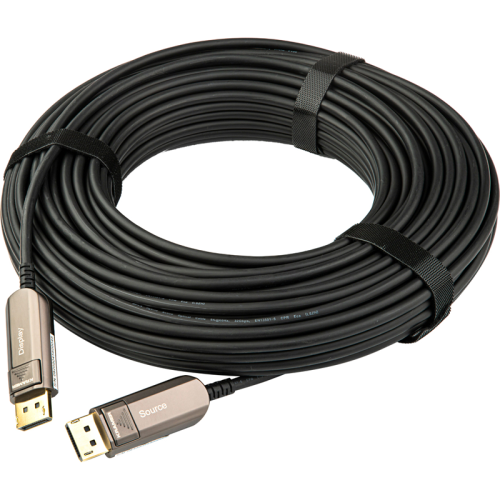 Малодымный активный оптоволоконный кабель DisplayPort 1.4 с поддержкой 8K@60, 100 м/ Малодымный активный оптоволоконный кабель DisplayPort 1.4 ? (CLS-AOCDP/UF-328)
