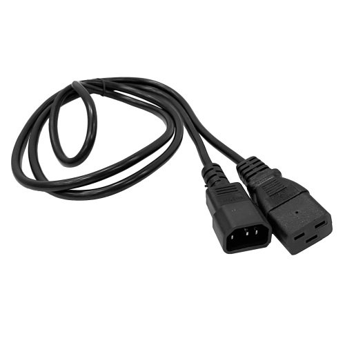 Шнур питания C19-C14, 3х0.75, 220В, 10А, черный, 1.8 метра LAN-PP19/14-1.8-BK