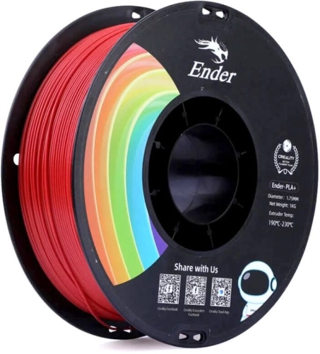 Катушка EN-PLA+ Red пластика Creality 1,75 мм 1кг для 3D принтеров, цвет: красный (3301010309)