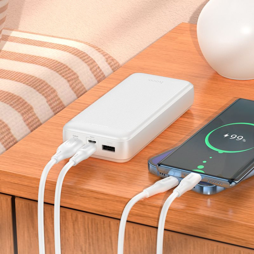 Мобильный аккумулятор Hoco J111A Smart 20000mAh 10W 2A белый (J111A SMART WHITE) фото 3