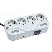 Сетевой фильтр Most СHV CEE 7/4 «Schuko» 4 шт, CEE 7/16 «Europlug» 2 шт, 5 м, белый (CHV 5M WH)