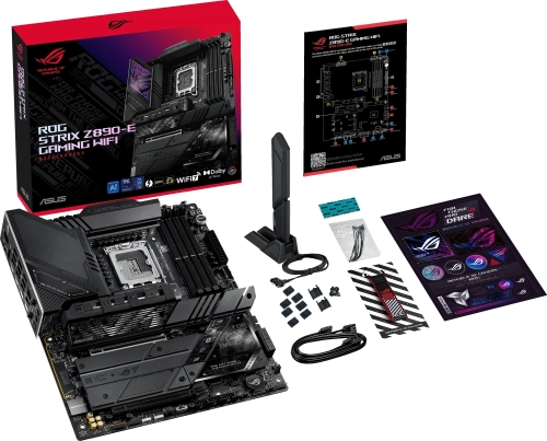 Материнская плата ASUS ROG STRIX Z890-E GAMING WIFI (90MB1IM0-M0EAY0) Материнская плата/ MB ASUS INTEL Z890 s1851, 4xDDR5(192GB), 1xPCIe 5.0x16, 1xPCIe 4.0x16, 1xLAN (5GbE), Wi-Fi, BT, 4xSATA 6Gb/s, 7xM.2, 2xThunderbolt 4 (USB-C), 2xUSB-C, 10xUSB 3.2, ATX, 90MB1IM0-M0EAY0 фото 13