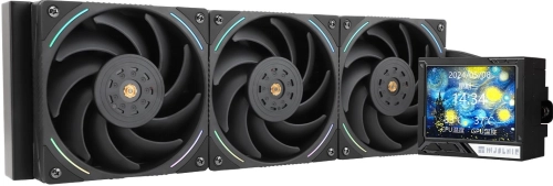 Система водяного охлаждения Thermalright Mjolnir Vision 360 ARGB Soc-AM5/ AM4/ 1151/ 1200/ 2066/ 2011/ 1700 черный 4-pin 27dB Al LCD Ret (M-VISION-360-BL-ARGB)