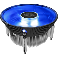 Cooler Master i70C PWM (95W, 4-pin, 60mm, classic, Al/ Cu, blue LED, fans: 1x120mm/ 37CFM/ 28dBA/ 1800rpm, 1200/ 115x) (RR-I70C-20PK-R1)