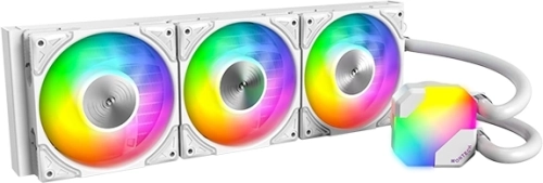 Система водяного охлаждения Montech HyperFlow 360 ARGB Soc-AM5/ AM4/ 1151/ 1200/ 2066/ 1700 белый 4-pin Al+Cu Ret (HYPERFLOW ARGB 360 WHITE)