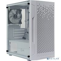 Powercase CMIMZW-L3 Корпус Mistral Micro Z3W Mesh LED, Tempered Glass, 2x 140mm + 1х 120mm 5-color fan, белый, mATX (CMIMZW-L3)