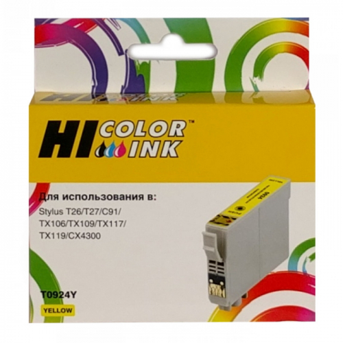 Картридж Hi-Black HB-T0634 желтый (для Epson Stylus C67/ 87/ CX3700/ 4100/ 4700) (15301730)