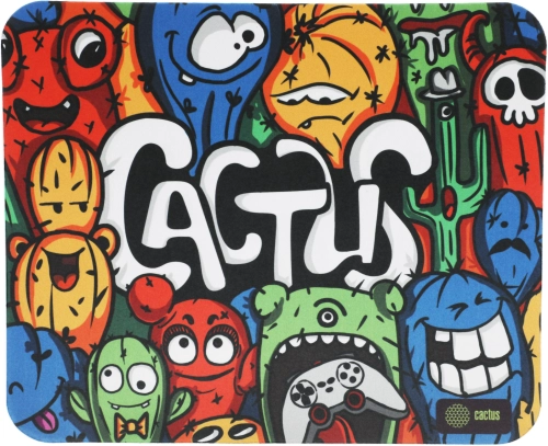 Коврик для мыши Cactus Colorful Cacti рисунок 300x250x3мм (CS-MP-D03M)