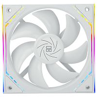 Кулер для корпуса/ Case Cooler Thermalright TL-M12W-S (120x124x25mm, 4-pin PWM, ARGB, 47.6CFM, 23.2dBA, 1500RPM, White)
