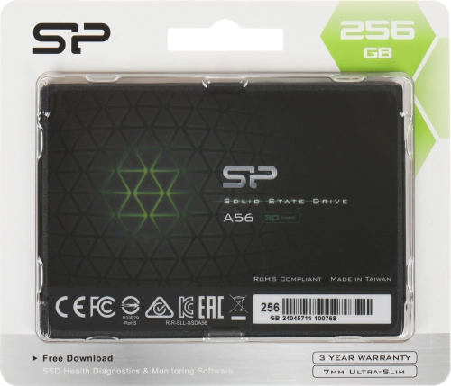 Твердотельный накопитель SSD Silicon Power Ace A56 256Gb SATA-III 2,5”/ 7мм SP256GBSS3A56B25 фото 2