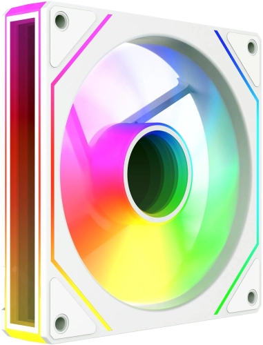 Вентилятор для корпуса Bloody CF-11 LCD ARGB 120х120x25 белый 4-pin 32дБ (упак.:1шт) (CF-11-ARGB120-WH) Ret фото 3