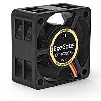 Exegate EX281211RUS Вентилятор ExeGate Mirage-S 40x40x20 подшипник скольжения, 5500 RPM, 23dB, 3pin