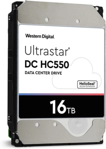 Жесткий диск WD SAS 3.0 16TB 0F38361 WUH721816AL5204 Server Ultrastar DC HC550 (7200rpm) 512Mb 3.5