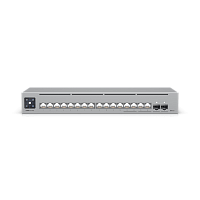 Коммутатор/ Networking interface, (12) GbE RJ45 ports (4) 1/2.5 GbE RJ45 ports (2) 10G SFP+ ports ; Total non-blocking throughput, 42 Gbps ; Switching capacity, 84 Gbps (USW-PRO-MAX-16)