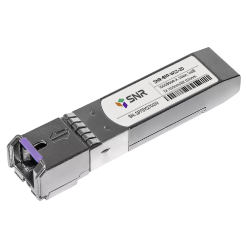 Модуль/ Модуль SFP оптический, дальность до 20 км (14dB), 1550нм, индустриальный (SNR-SFP-W53-20-I)