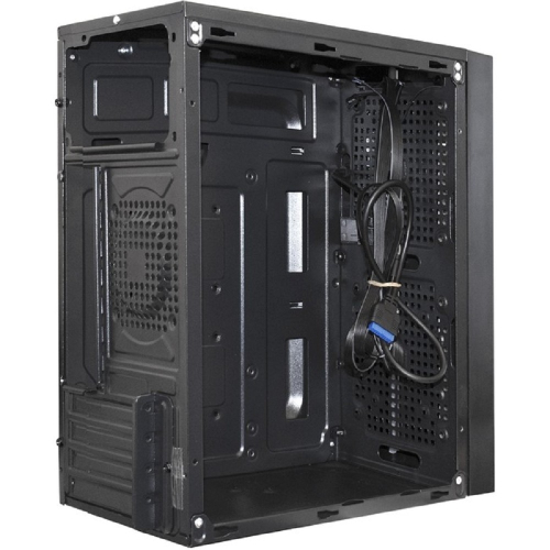 Exegate EX287882RUS Корпус Minitower ExeGate mEVO-9302-RGB (mATX, без БП, 2*USB+1*USB3.0, HD аудио, черный/ RGB) фото 2