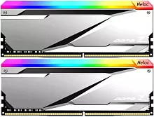 Netac Z RGB 32GB (2x16GB) DDR5-6800 (PC5-54400) C34 Silver 34-45-45-108 1.4V XMP Dual DIMM Kit (NTZED5P68DP-32S)