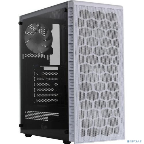 Powercase CMIZ4CW-L4 Корпус Mistral Z4 С White, Tempered Glass, Mesh, 4x 120mm 5-color LED fan, белый, ATX (CMIZ4CW-L4)
