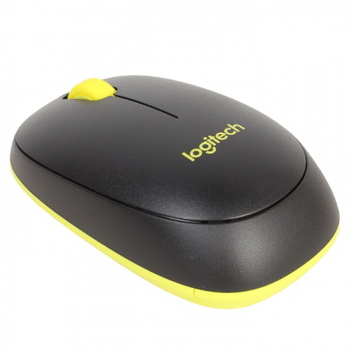 Клавиатура и мышь Logitech Wireless Desktop MK240 Nano, USB, BT, Black-yellow (920-008213) фото 2